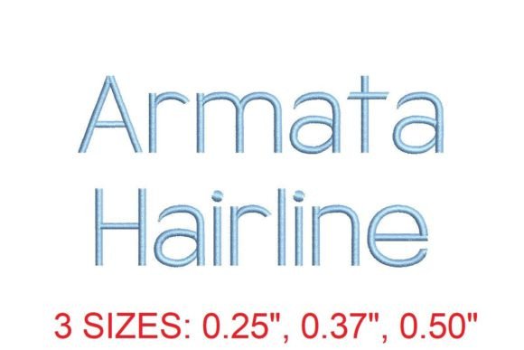 Armata Hairline Embroidery Font: Elegance for Branded Merch