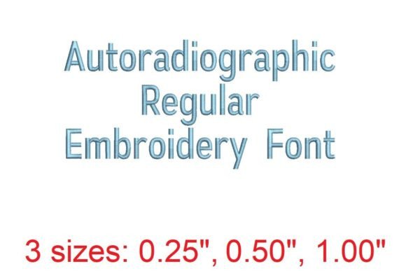 Autoradiographic Embroidery Font: A Designer Review