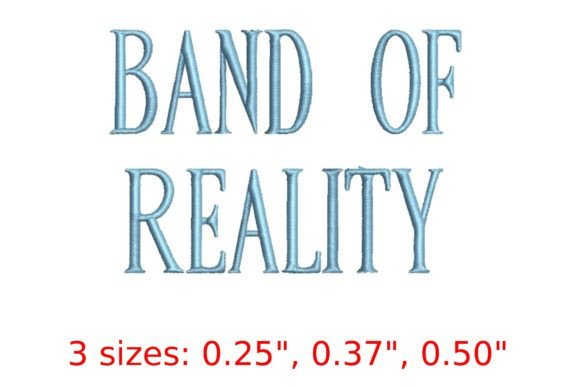 Band of Reality Embroidery Font: A Real-World Review