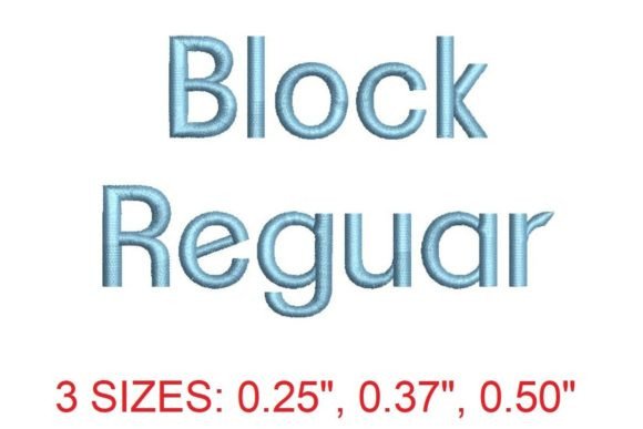 Block Regular Embroidery Font: An Etsy Seller's Take