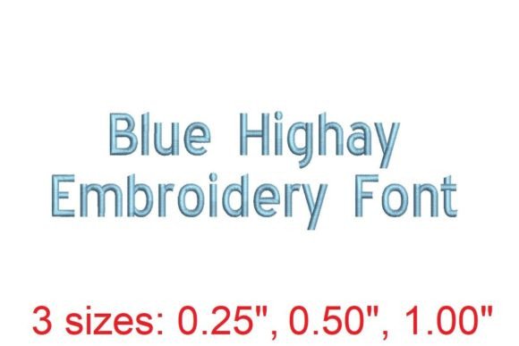 Blue Highway Embroidery Font Review for Holiday Creations