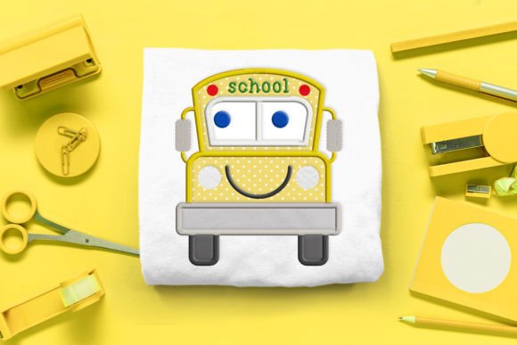 Cartoon School Bus Applique Review for Etsy Sellers