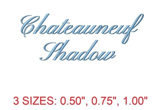 Chateauneuf Shadow Embroidery Font for Seasonal Gifts