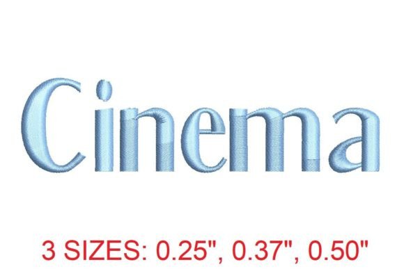 Cinema Embroidery Font: A Designer's Boutique Review