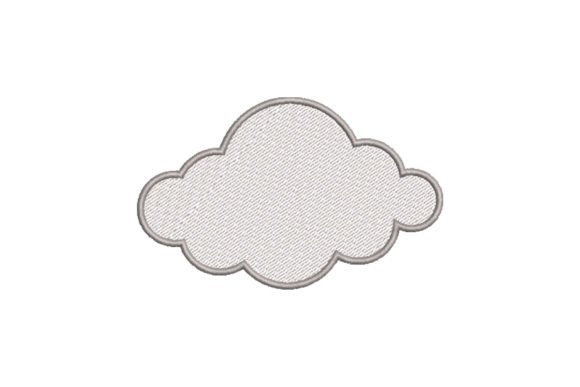 Cute Cloud: A Friendly Embroidery Design for Small Business Branding