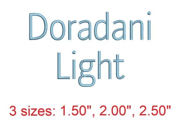 Dorandani LT Embroidery Font for Small Business Branding