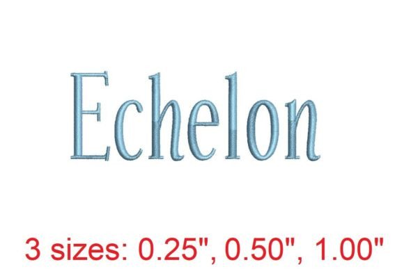 Echelon Embroidery Font Review for Business Merch