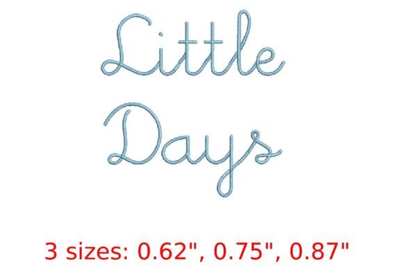 Little Days Embroidery Font: A Seller's Review
