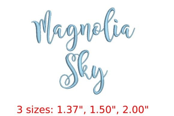 Magnolia Sky Embroidery Font Review: Grace Meets Stitch