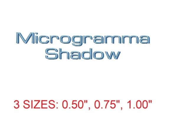 Microgramma Shadow Font: An Honest Embroidery Review