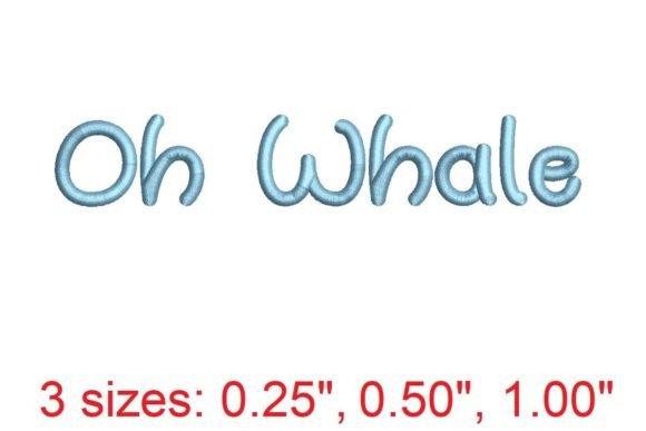 Oh Whale Embroidery Font: Boutique Apparel Review