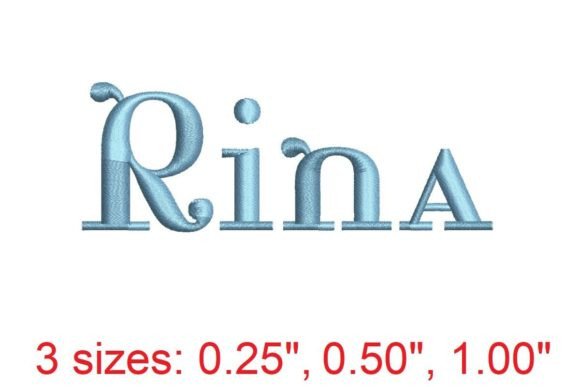 Rina Embroidery Font: Seasonal Elegance for Holiday Gifts