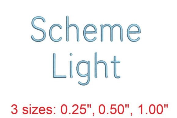 Scheme LT Embroidery Font: Elegant Personalization for Handmade Gifts