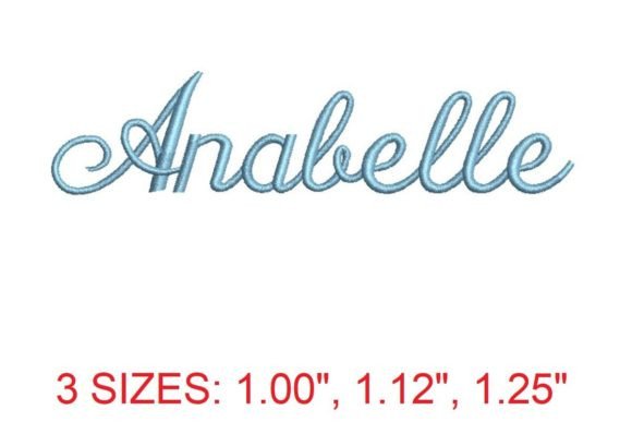 Testing Annabelle Embroidery Font for Personalized Gifts
