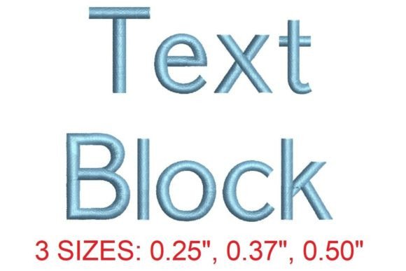 Text Block Embroidery Font Review for Seasonal Sellers