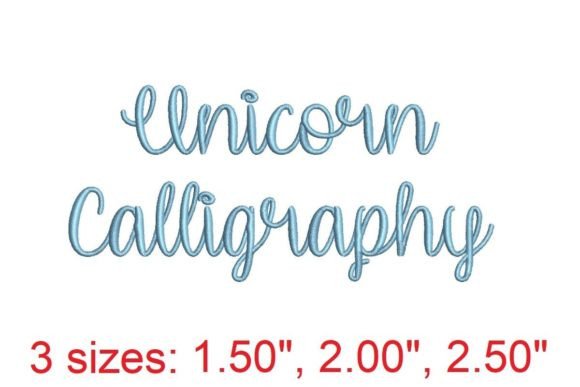 Unicorn Calligraphy Embroidery Font: A Designer’s Test
