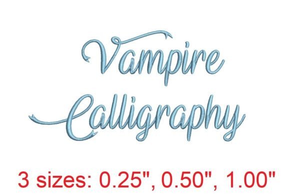 Vampire Calligraphy Embroidery Font: A Designer Review