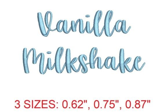 Vanilla Milkshake Embroidery Font Review for Holiday Crafts